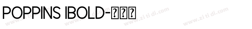 poppins ibold字体转换